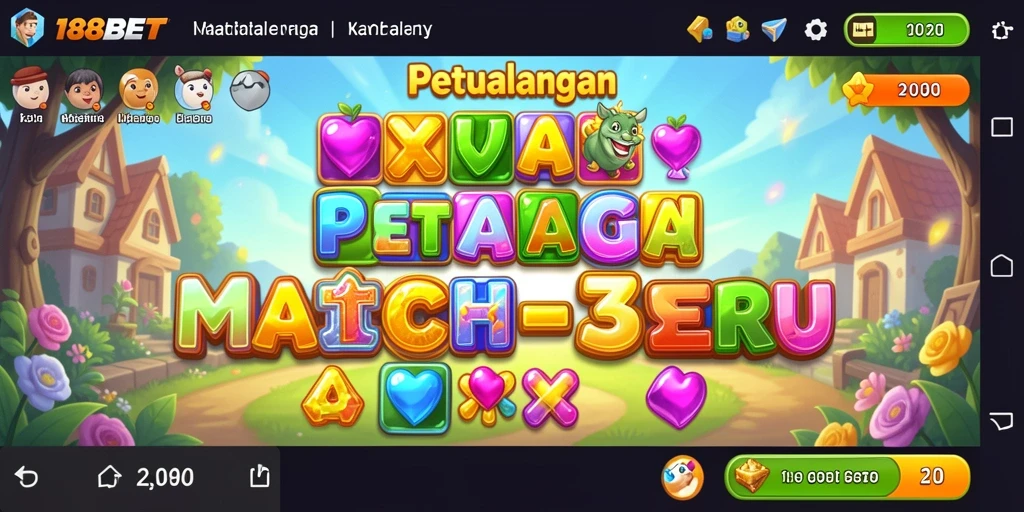 Gameplay seru dalam petualangan Match-3 yang menantang.