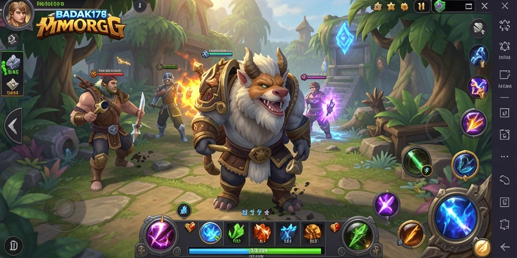 Gameplay seru BADAK178 dengan dunia MMORPG yang luas dan menarik.
