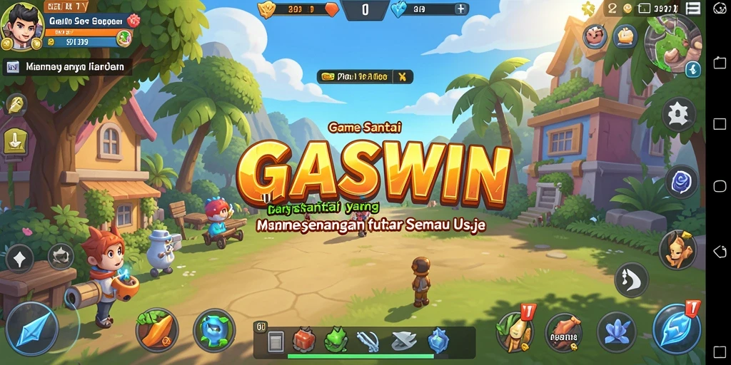 Tampilan gameplay GASWIN yang seru dan menarik.