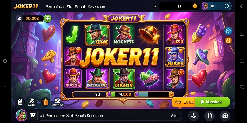 Gameplay menarik dari JOKER11 yang penuh warna dan efek visual.