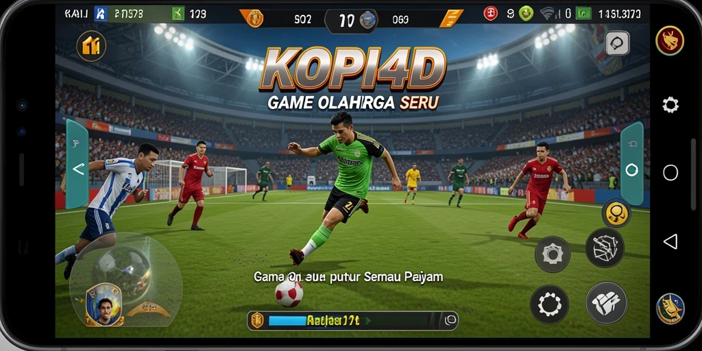 Screenshot gameplay KOPI4D yang menampilkan aksi olahraga seru.