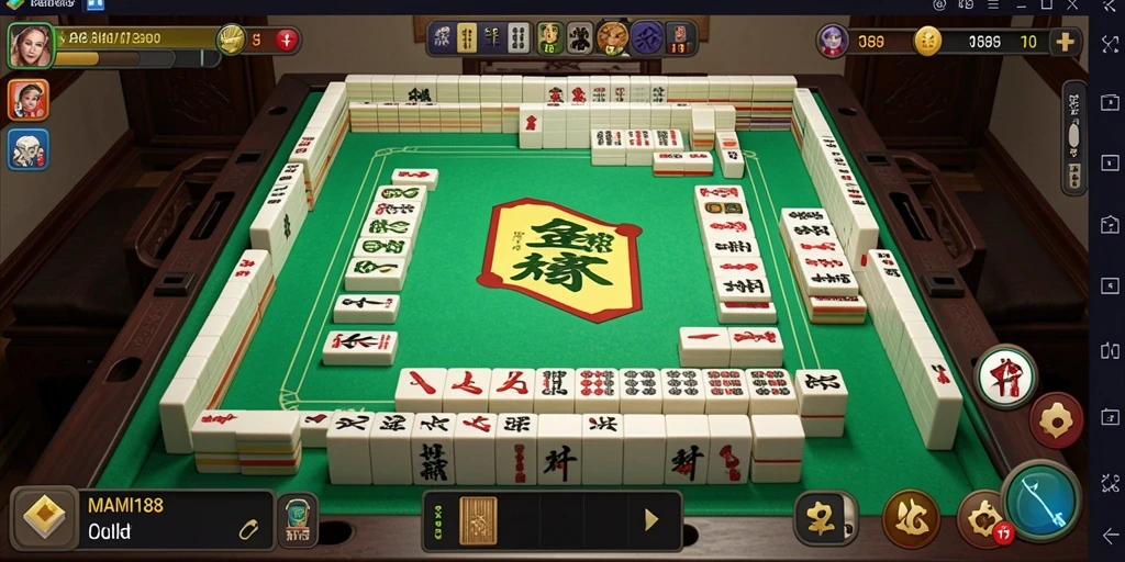 Screenshot permainan Mahjong MAMI188 yang menarik dan seru.