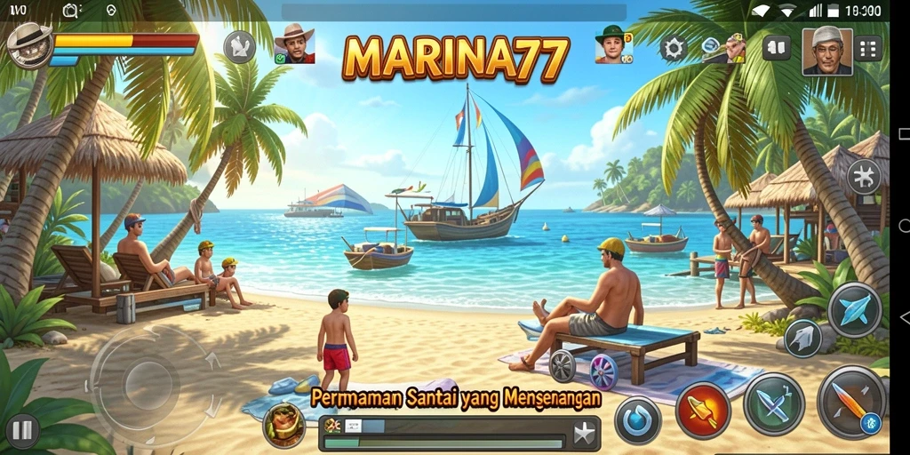 Tampilan gameplay Casual yang menarik di MARINA77.