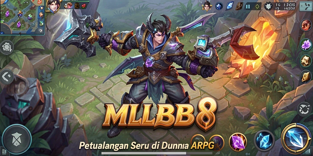 Tampilan seru gameplay ARPG di MLBB8 yang memukau.