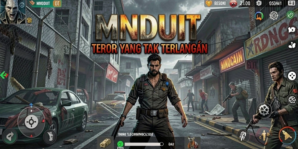 Tangkapan layar gameplay MNDUIT yang menampilkan suasana horor yang mendalam.