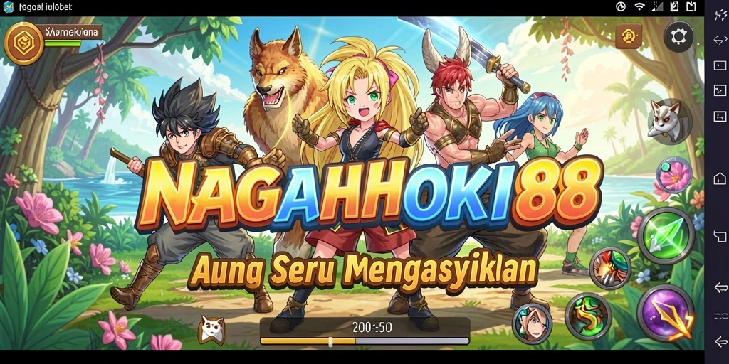 Tampilan permainan <strong>NAGAHOKI88</strong> yang menawan di dunia anime.