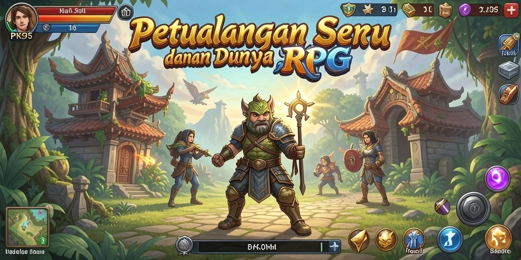 Menampilkan aksi pertempuran seru dalam PK95 dengan karakter yang menawan.