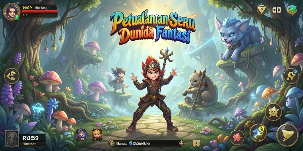 Tampilkan gameplay seru dalam dunia petualangan RR89.