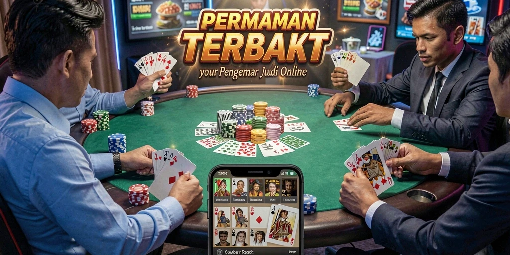 Tangkapan layar utama SR996 yang menunjukkan gameplay menarik dalam permainan Poker.