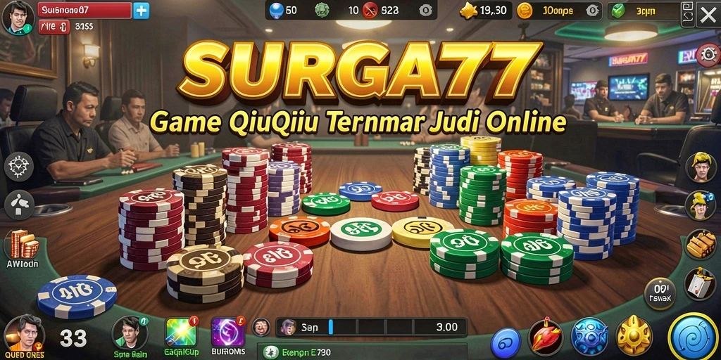 Gambaran menarik dari gameplay QiuQiu di SURGA77.
