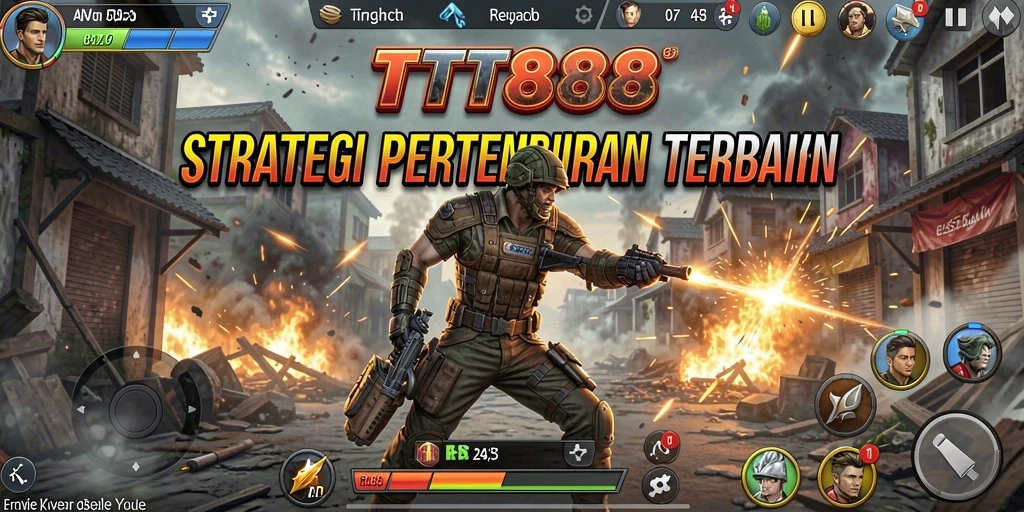 Tampilan gameplay SLG yang mendebarkan dalam TTT888.