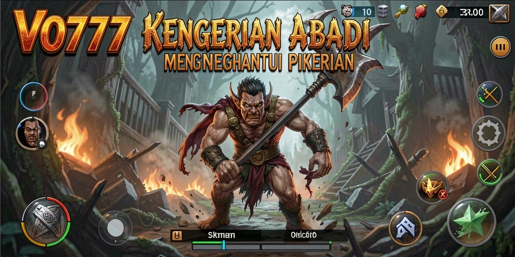 Tangkapan layar VO777 menampilkan karakter yang terjebak dalam kegelapan Horror.