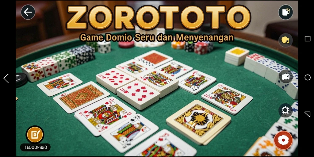 Tampilan gameplay seru dalam ZOROTOTO dengan teman-teman.